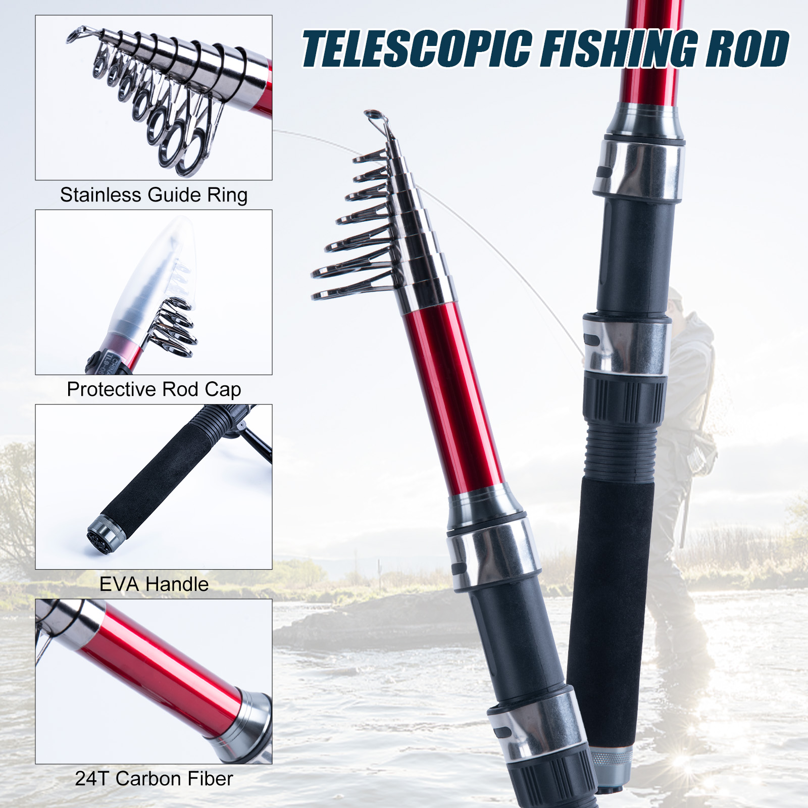Goture Telescopic Fishing Rod  – Fishing Rod Carbon Fiber Bewertung und Preis