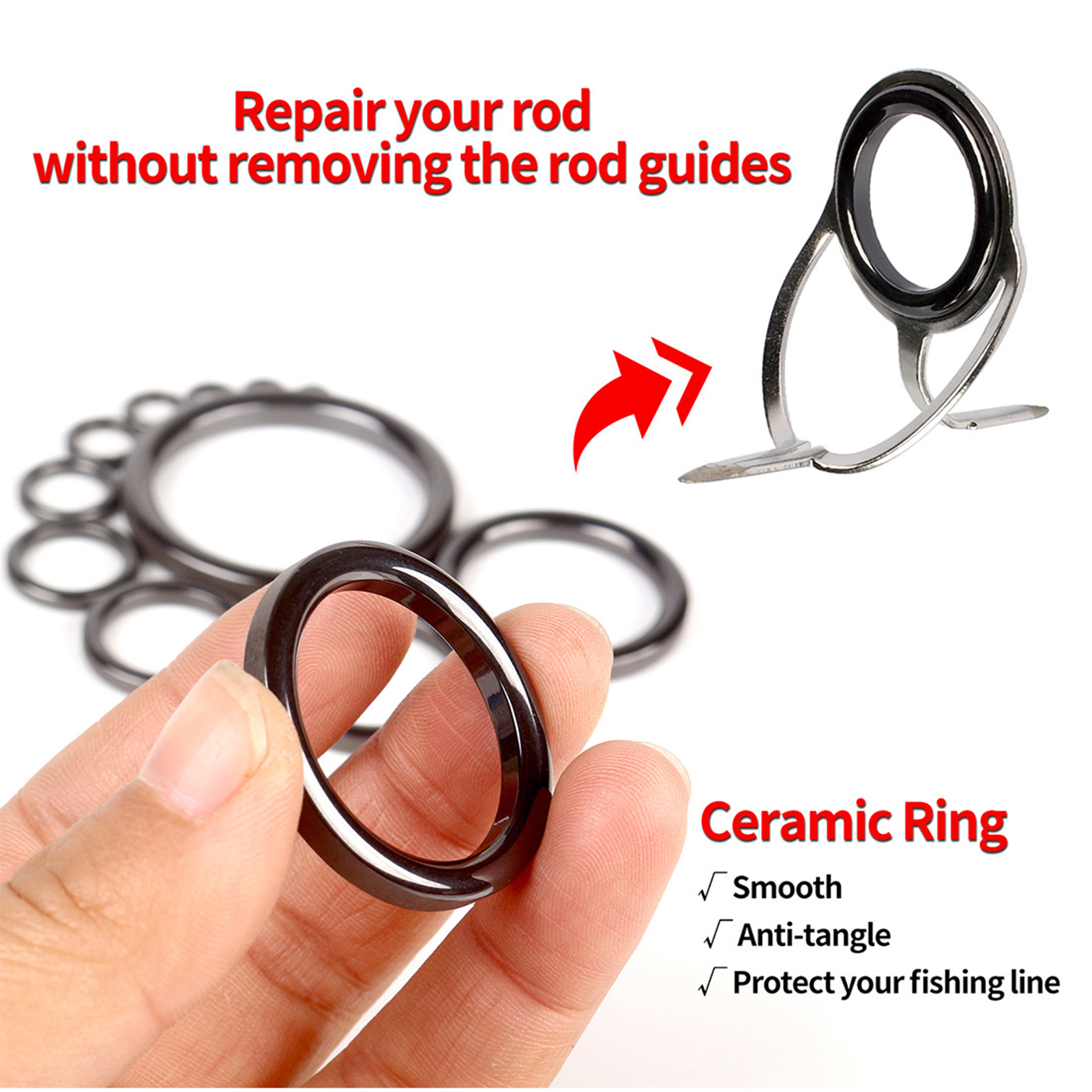 Fishing Rod Guide Repair Kit C – Fishing Rod Repair Kit Bewertung und Preis