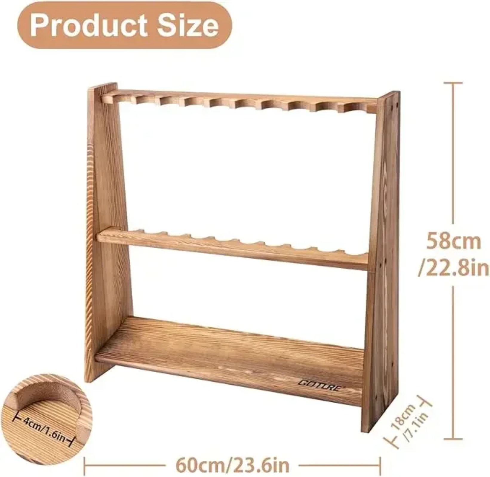 Goture Carbonized Pine Wood Fi – Fishing Rod Rack Bewertung und Preis