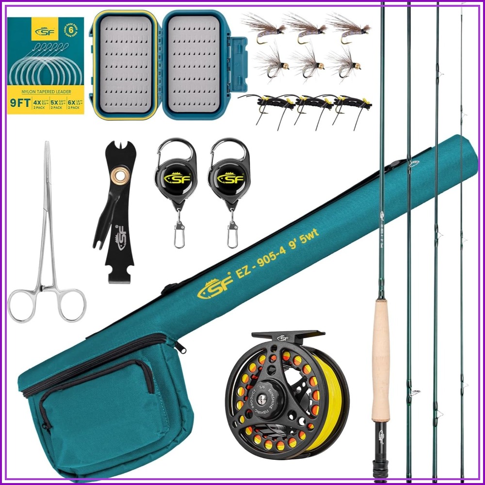 Fly Fishing Rod Combo Starter  – Fishing Rod Carbon Fiber Bewertung und Preis