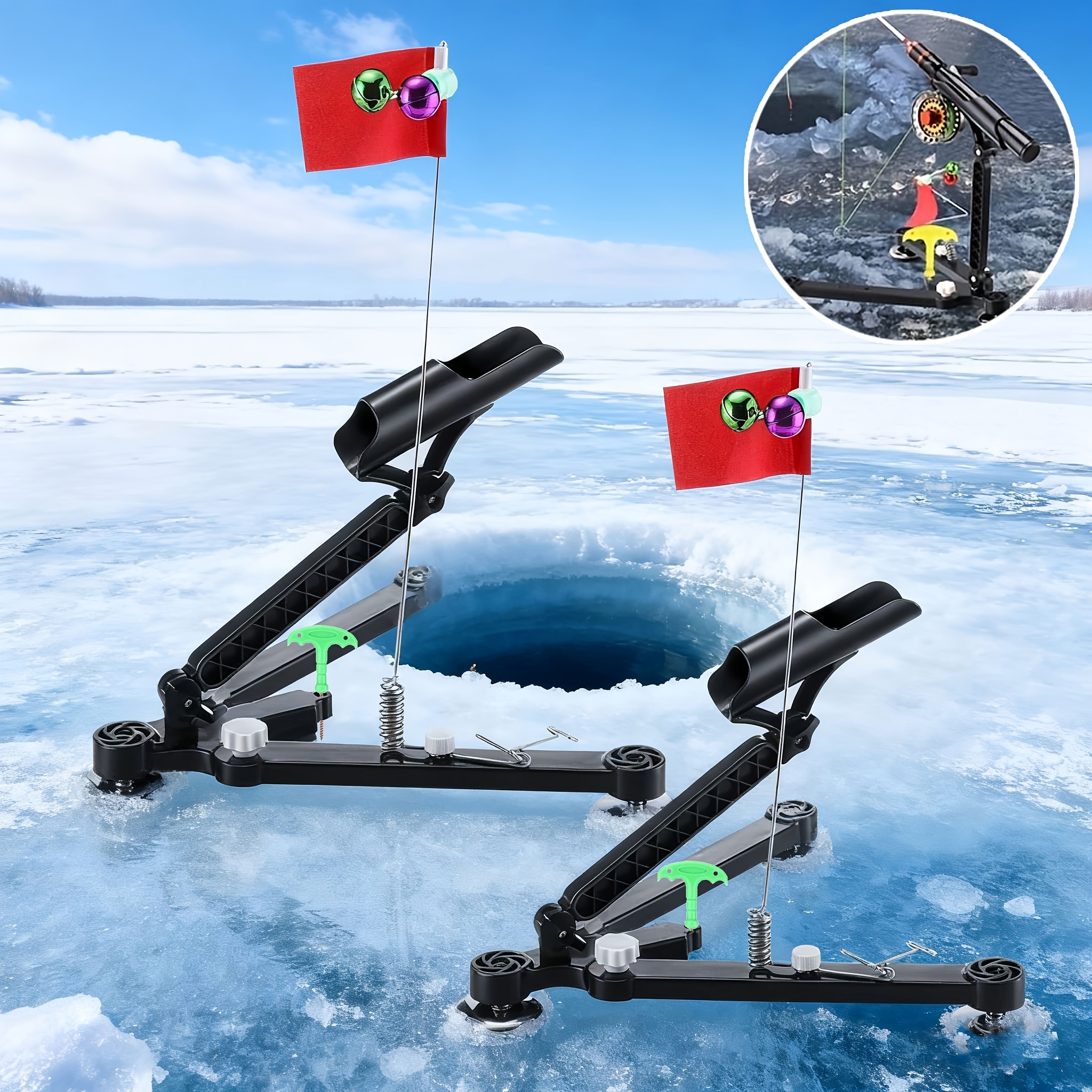 Foldable Ice Fishing Rod Holde – Fishing Rod Ice Bewertung und Preis