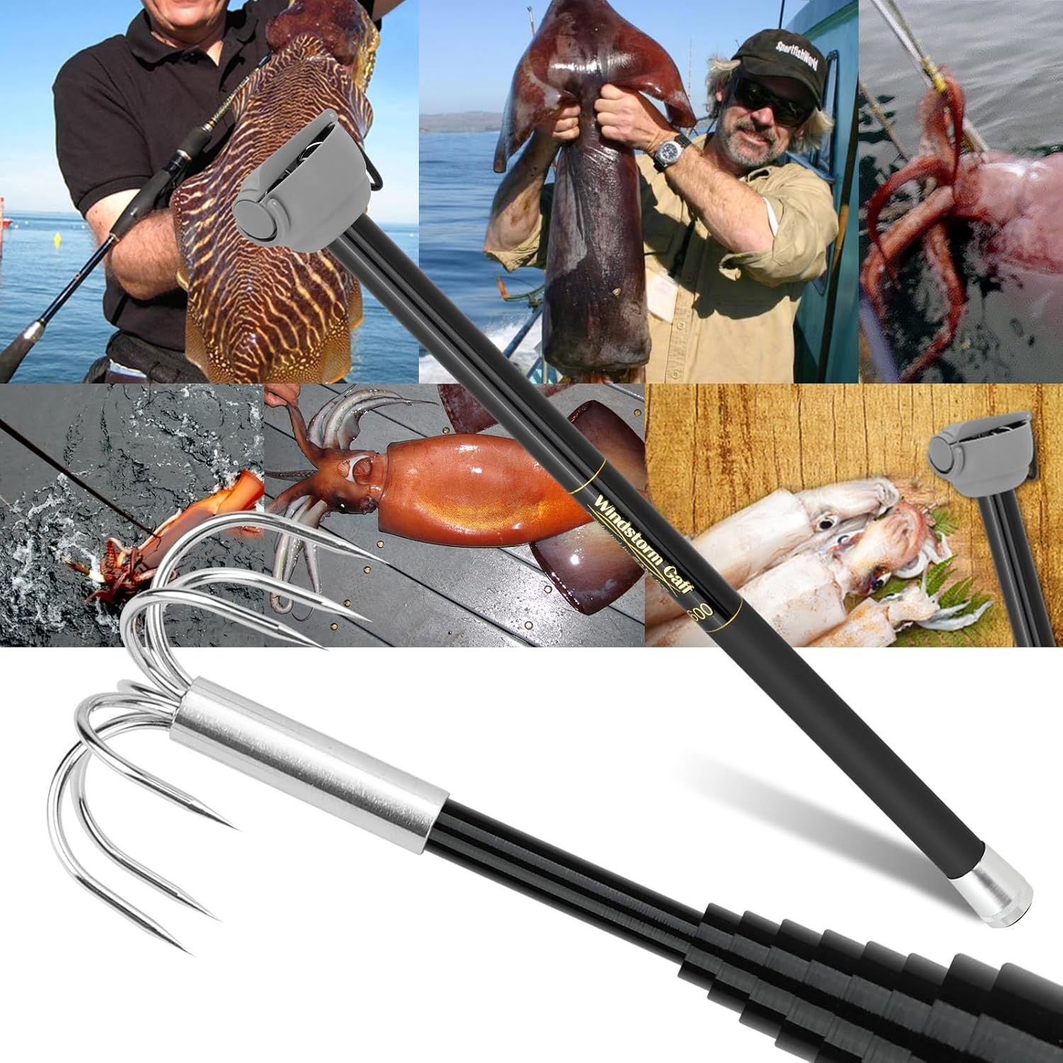 SANLIKE Fishing-Squid Gaff 3M/ – Fishing Rod Carbon Fiber Bewertung und Preis