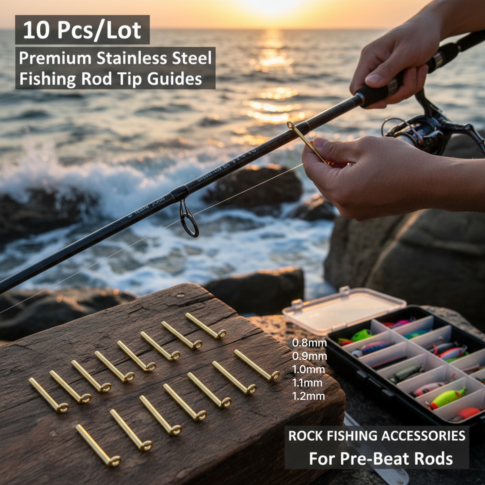 10pcs Fishing Rod Guides Tip T – Fishing Rod Guide Replacement Bewertung und Preis