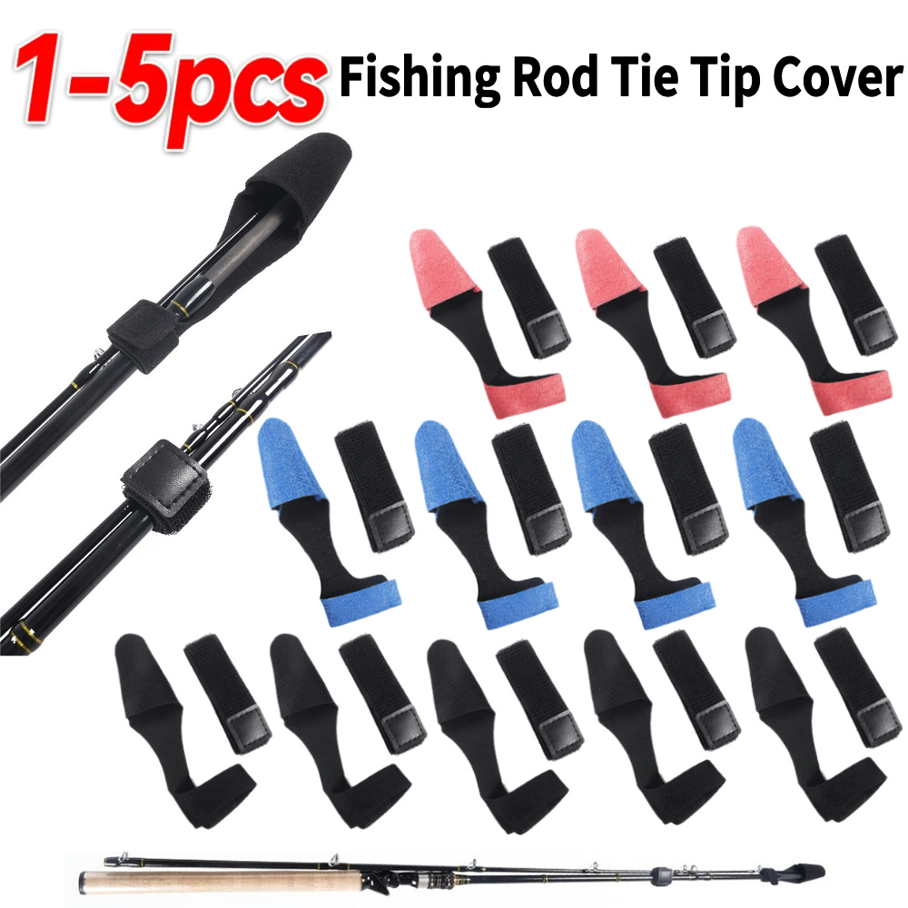 1-5PCS Fishing Rod Tie Tip Cov – Fishing Rod Case Bewertung und Preis