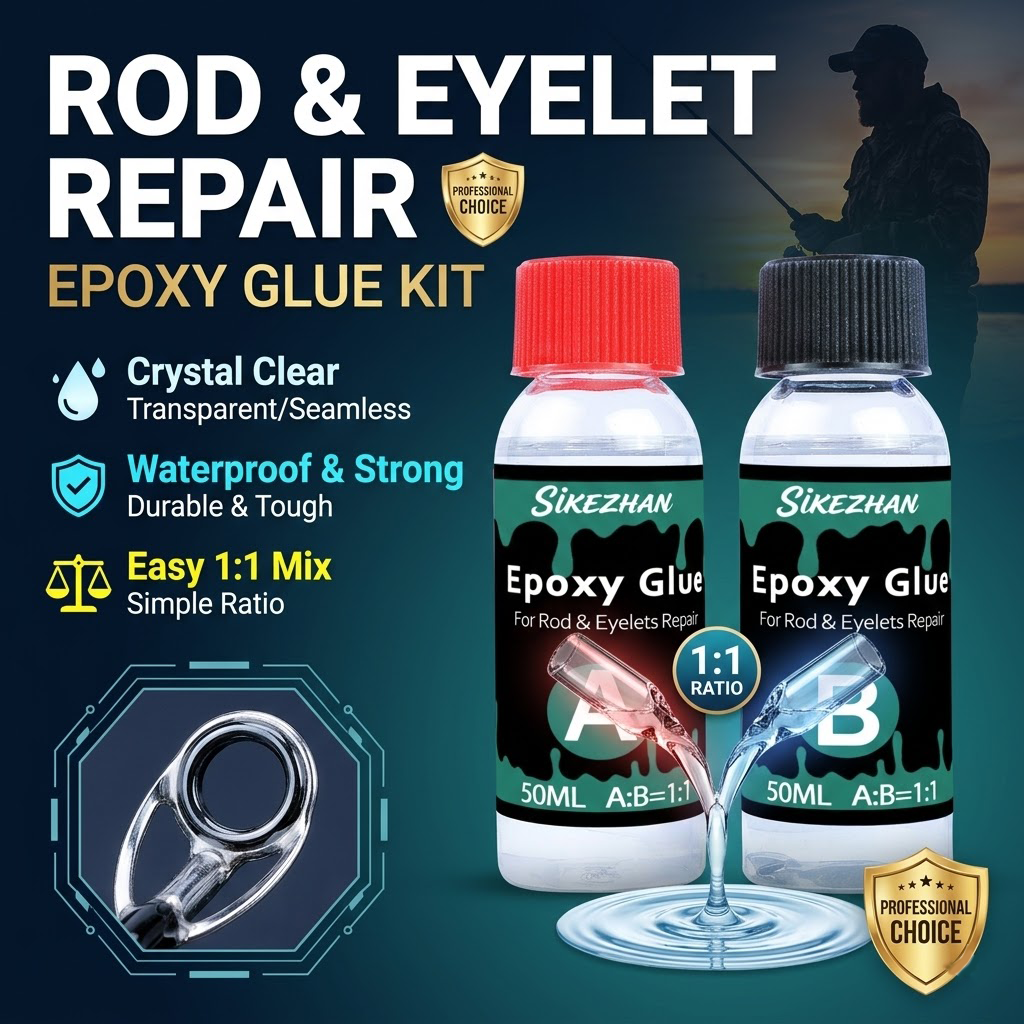 Clear 2-Part Fishing Rod Epoxy – Fishing Rod Repair Kit Bewertung und Preis