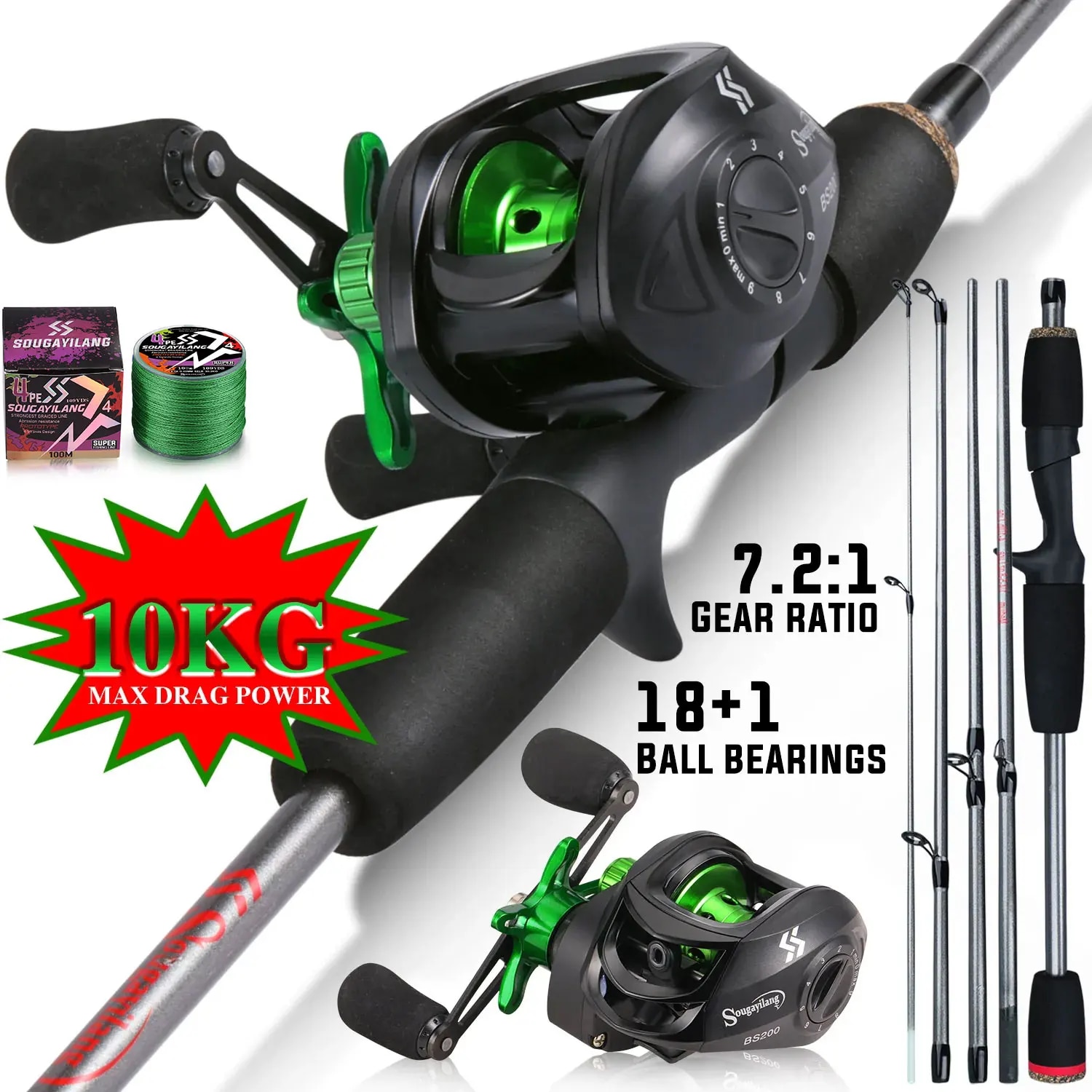Sougayilang Fishing Rod Combo  – Fishing Rod Carbon Fiber Bewertung und Preis