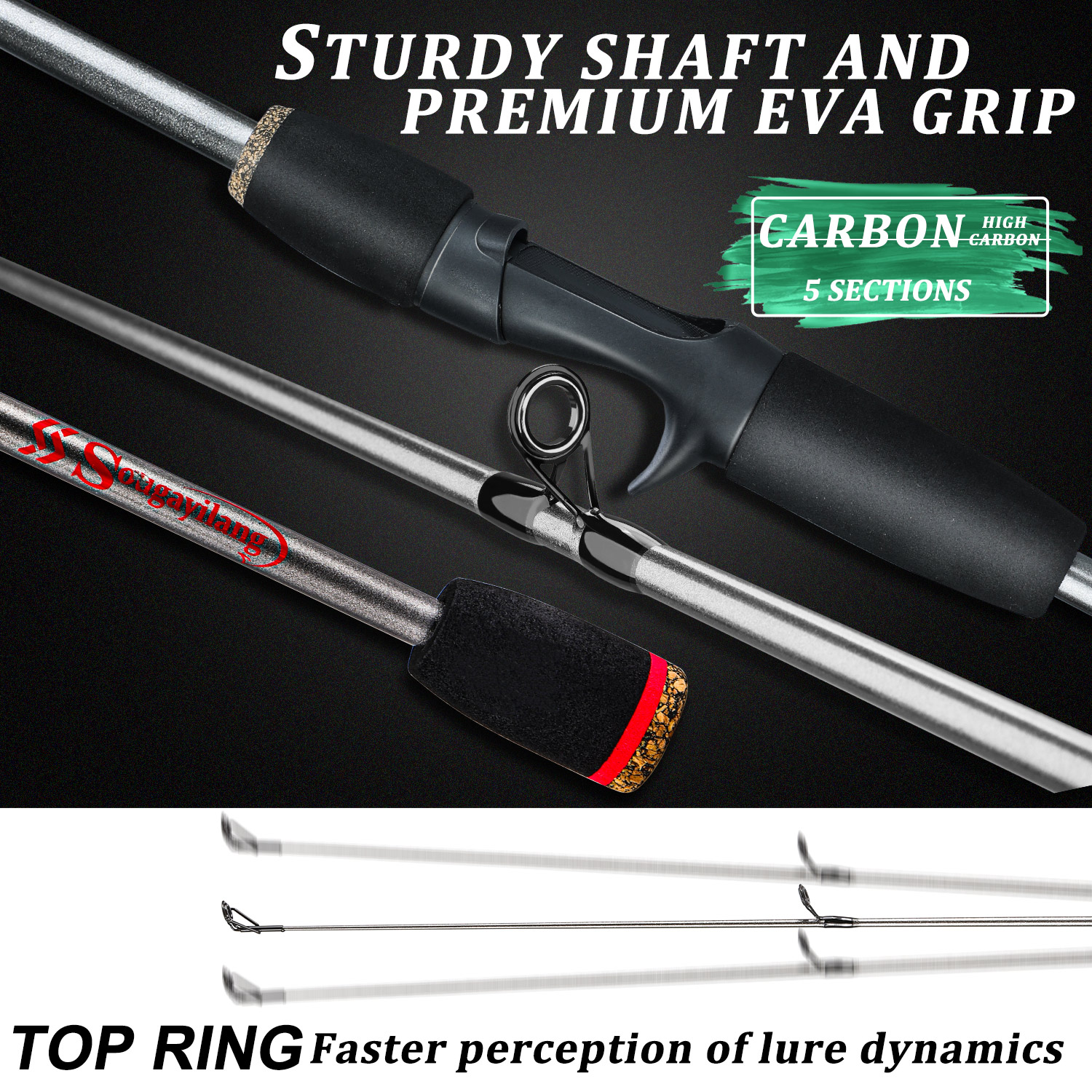 Sougayilang Fishing Rod Combo  – Fishing Rod Carbon Fiber Bewertung und Preis