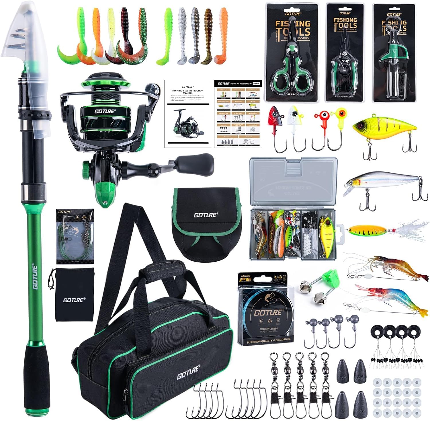 Goture 1.8M-2.7M Carbon Telesc – Fishing Rod Spinning Bewertung und Preis
