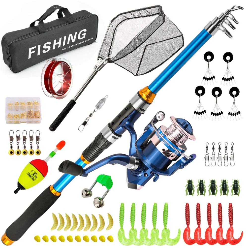 2.1-3.6M Telescopic Glass Fibe – Fishing Rod Spinning Bewertung und Preis