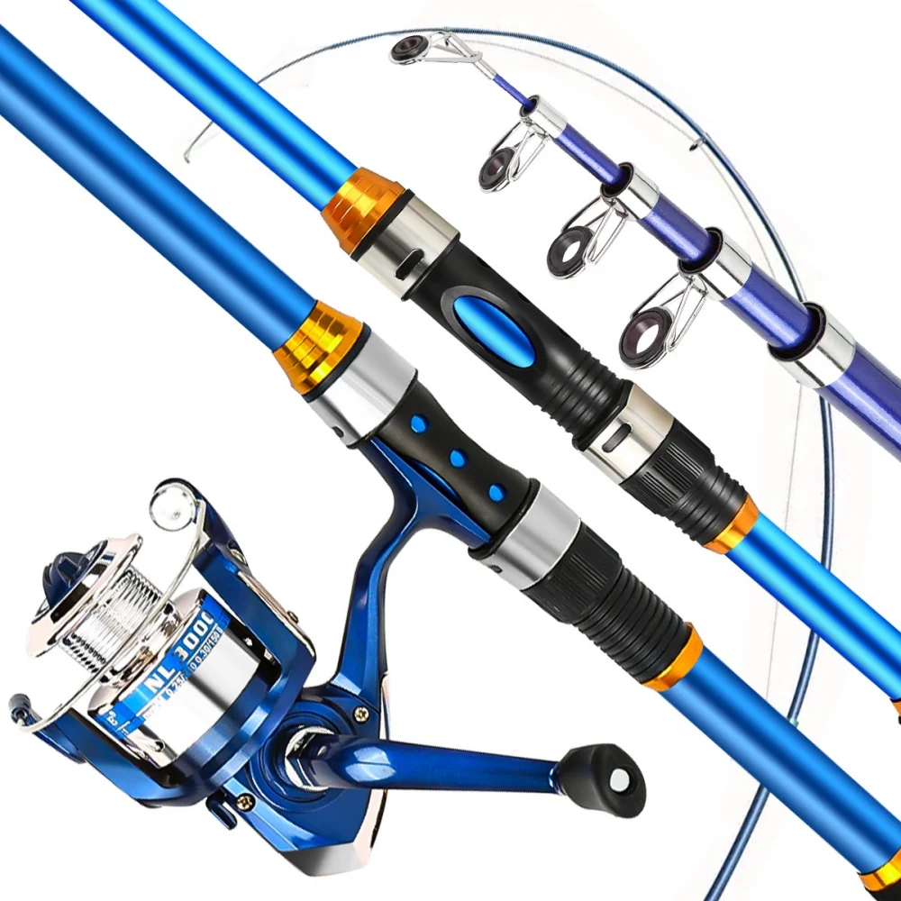 2.1-3.6M Telescopic Glass Fibe – Fishing Rod Spinning Bewertung und Preis