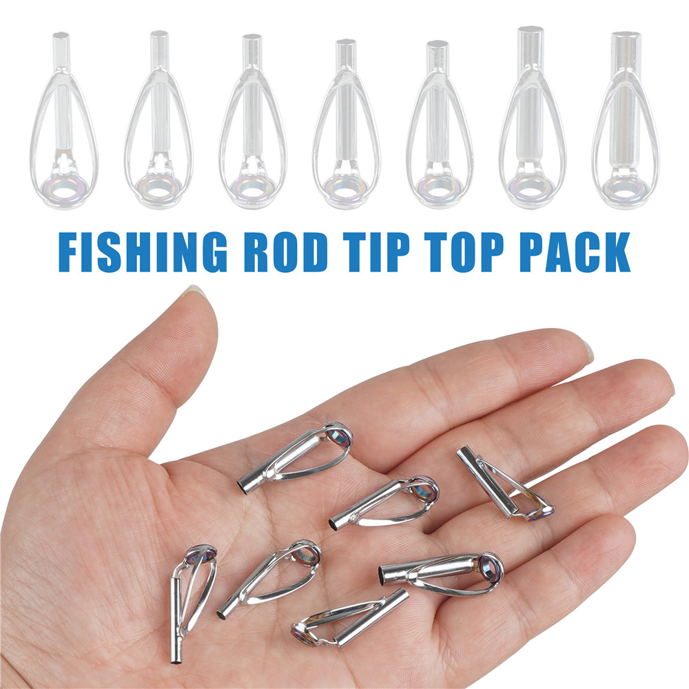 10Pcs Fishing rod guide tips r – Fishing Rod Tip Replacement Bewertung und Preis