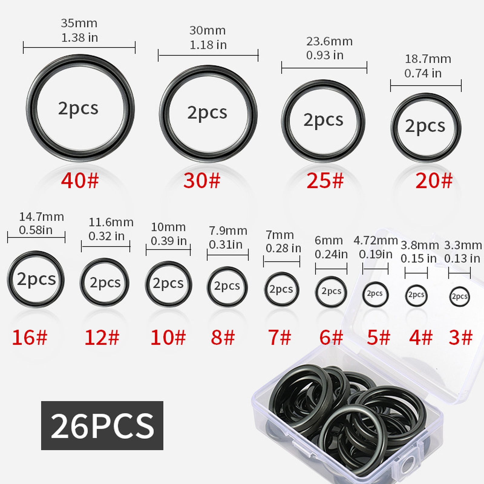 26PCS Fishing Rod Guide Ring K – Fishing Rod Guide Replacement Bewertung und Preis