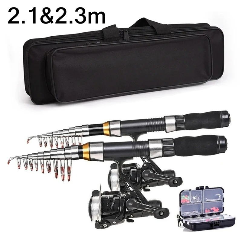 BRAVMAK 2.1/ 2.3 mTelescopic F – Fishing Rod Carbon Fiber Bewertung und Preis